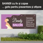 Carti si Birotica - Papetarie - Afise si stickere - Banner MEDIA, Beauty salon model 1, 300 x 120 cm - Infinity.ro