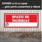 Carti si Birotica - Papetarie - Afise si stickere - Banner MEDIA, Spatiu de inchiriat model 2, 250 x 100 cm - Infinity.ro