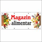 Carti si Birotica - Papetarie - Afise si stickere - Banner MEDIA, Magazin alimentar model 1, 300 x 120 cm - Infinity.ro