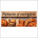 Carti si Birotica - Papetarie - Afise si stickere - Banner MEDIA, Patiserie si covrigarie model 1, 150 x 60 cm - Infinity.ro