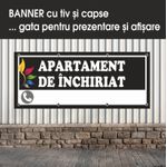 Carti si Birotica - Papetarie - Afise si stickere - Banner MEDIA, Apartament de inchiriat model 1, 150 x 60 cm - Infinity.ro