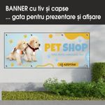Carti si Birotica - Papetarie - Afise si stickere - Banner MEDIA, Pet shop model 2, 150 x 60 cm - Infinity.ro