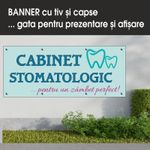 Carti si Birotica - Papetarie - Afise si stickere - Banner MEDIA, Cabinet stomatologic model 2, 150 x 60 cm - Infinity.ro