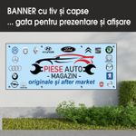 Carti si Birotica - Papetarie - Afise si stickere - Banner MEDIA, Piese auto model 1, 150 x 60 cm - Infinity.ro