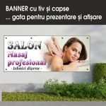 Carti si Birotica - Papetarie - Afise si stickere - Banner MEDIA, Salon masaj model 1, 200 x 80 cm - Infinity.ro