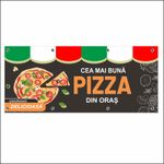 Carti si Birotica - Papetarie - Afise si stickere - Banner MEDIA, Pizzerie model 3, 150 x 60 cm - Infinity.ro