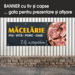 Carti si Birotica - Papetarie - Afise si stickere - Banner MEDIA, Macelarie model 2, 300 x 120 cm - Infinity.ro