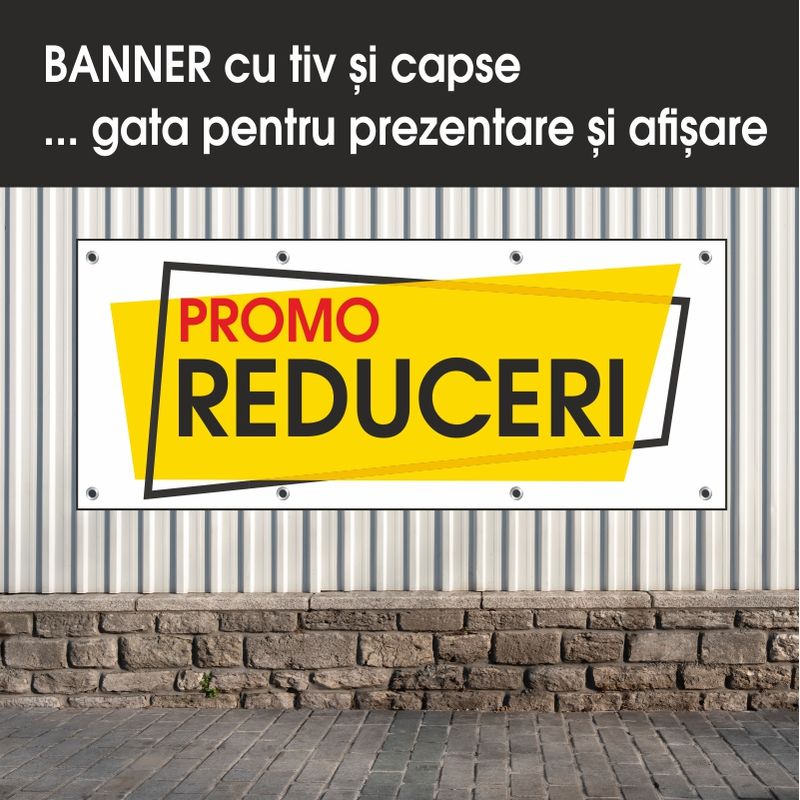 Carti si Birotica - Papetarie - Afise si stickere - Banner MEDIA, Reduceri model 1, 150 x 60 cm - Infinity.ro