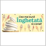 Carti si Birotica - Papetarie - Afise si stickere - Banner MEDIA, Inghetata model 2, 200 x 80 cm - Infinity.ro