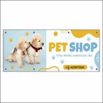 Carti si Birotica - Papetarie - Afise si stickere - Banner MEDIA, Pet shop model 2, 200 x 80 cm - Infinity.ro