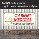 Carti si Birotica - Papetarie - Afise si stickere - Banner MEDIA, Cabinet medical model 2, 200 x 80 cm - Infinity.ro
