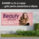 Carti si Birotica - Papetarie - Afise si stickere - Banner MEDIA, Beauty salon model 4, 300 x 120 cm - Infinity.ro