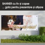 Carti si Birotica - Papetarie - Afise si stickere - Banner MEDIA, Bine ati venit model 2, 300 x 120 cm - Infinity.ro
