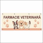 Carti si Birotica - Papetarie - Afise si stickere - Banner MEDIA, Farmacie veterinara model 2, 300 x 120 cm - Infinity.ro