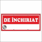 Carti si Birotica - Papetarie - Afise si stickere - Banner MEDIA, De inchiriat model 2, 150 x 60 cm - Infinity.ro