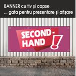 Carti si Birotica - Papetarie - Afise si stickere - Banner MEDIA, Second hand model 1, 300 x 120 cm - Infinity.ro