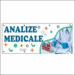 Carti si Birotica - Papetarie - Afise si stickere - Banner MEDIA, Analize medicale model 1, 150 x 60 cm - Infinity.ro
