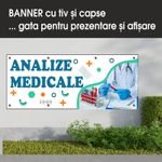 Carti si Birotica - Papetarie - Afise si stickere - Banner MEDIA, Analize medicale model 1, 150 x 60 cm - Infinity.ro