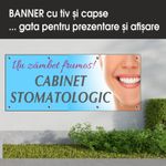 Carti si Birotica - Papetarie - Afise si stickere - Banner MEDIA, Cabinet stomatologic model 1, 200 x 80 cm - Infinity.ro