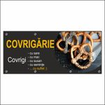 Carti si Birotica - Papetarie - Afise si stickere - Banner MEDIA, Covrigarie model 1, 250 x 100 cm - Infinity.ro