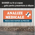 Carti si Birotica - Papetarie - Afise si stickere - Banner MEDIA, Analize medicale model 2 200 x 80 cm - Infinity.ro