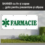 Carti si Birotica - Papetarie - Afise si stickere - Banner MEDIA, Farmacie model 1, 300 x 120 cm - Infinity.ro