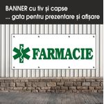 Carti si Birotica - Papetarie - Afise si stickere - Banner MEDIA, Farmacie model 1, 300 x 120 cm - Infinity.ro