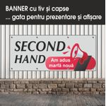 Carti si Birotica - Papetarie - Afise si stickere - Banner MEDIA, Second hand model 2, 250 x 100 cm - Infinity.ro