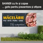 Carti si Birotica - Papetarie - Afise si stickere - Banner MEDIA, Macelarie model 2, 250 x 100 cm - Infinity.ro