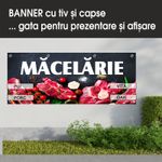 Carti si Birotica - Papetarie - Afise si stickere - Banner MEDIA, Macelarie model 1, 150 x 60 cm - Infinity.ro