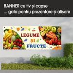 Carti si Birotica - Papetarie - Afise si stickere - Banner MEDIA, Legume si fructe model 1, 200 x 80 cm - Infinity.ro