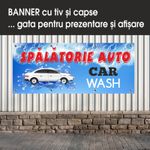 Carti si Birotica - Papetarie - Afise si stickere - Banner MEDIA, Spalatorie auto model 2, 250 x 100 cm - Infinity.ro