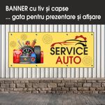 Carti si Birotica - Papetarie - Afise si stickere - Banner MEDIA, Service auto model 1, 250 x 100 cm - Infinity.ro