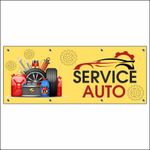 Carti si Birotica - Papetarie - Afise si stickere - Banner MEDIA, Service auto model 1, 250 x 100 cm - Infinity.ro