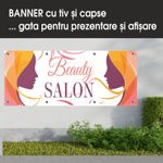Carti si Birotica - Papetarie - Afise si stickere - Banner MEDIA, Beauty salon model 3, 300 x 120 cm - Infinity.ro
