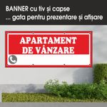 Carti si Birotica - Papetarie - Afise si stickere - Banner MEDIA, Apartament de vanzare model 2, 150 x 60 cm - Infinity.ro