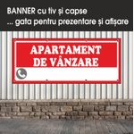 Carti si Birotica - Papetarie - Afise si stickere - Banner MEDIA, Apartament de vanzare model 2, 150 x 60 cm - Infinity.ro
