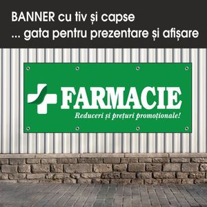 Banner MEDIA, Farmacie model 2, 150 x 60 cm