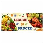 Carti si Birotica - Papetarie - Afise si stickere - Banner MEDIA, Legume si fructe model 1, 250 x 100 cm - Infinity.ro