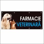 Carti si Birotica - Papetarie - Afise si stickere - Banner MEDIA, Farmacie veterinara model 1, 150 x 60 cm - Infinity.ro