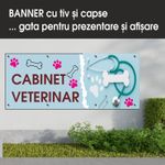 Carti si Birotica - Papetarie - Afise si stickere - Banner MEDIA, Cabinet veterinar model 2, 200 x 80 cm - Infinity.ro