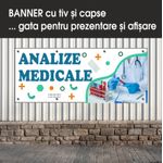 Carti si Birotica - Papetarie - Afise si stickere - Banner MEDIA, Analize medicale model 1, 200 x 80 cm - Infinity.ro