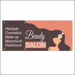 Carti si Birotica - Papetarie - Afise si stickere - Banner MEDIA, Beauty salon model 2, 250 x 100 cm - Infinity.ro