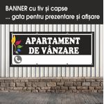 Carti si Birotica - Papetarie - Afise si stickere - Banner MEDIA, Apartament de vanzare model 1, 150 x 60 cm - Infinity.ro