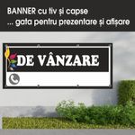 Carti si Birotica - Papetarie - Afise si stickere - Banner MEDIA, De vanzare model 1, 300 x 120 cm - Infinity.ro