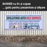 Carti si Birotica - Papetarie - Afise si stickere - Banner MEDIA, Spalatorie auto model 4, 300 x 120 cm - Infinity.ro