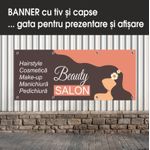 Carti si Birotica - Papetarie - Afise si stickere - Banner MEDIA, Beauty salon model 2, 250 x 100 cm - Infinity.ro