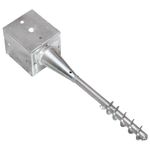 Casa si Gradina - Gradinarit si plante - Unelte gradinarit - Accesorii pentru unelte gradinarit - Tarusi de sol, 6 buc., argintiu, 12x12x56 cm, otel galvanizat - Infinity.ro