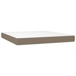 Casa si Gradina - Mobilier - Paturi si accesorii - Paturi - Pat box spring cu saltea, gri taupe, 160x200 cm material textil - Infinity.ro