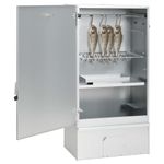 Casa si Gradina - Gradina si terasa - Gratare si accesorii - Gratare de gradina - Afumatoare cuptor/gratar, generator fum rece, otel galvanizat, mărime 44.5x29x83 cm (27x27x4.5 cm), model fără fereastră - Infinity.ro